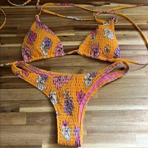 White Fox Boutique Floral Bikini Set